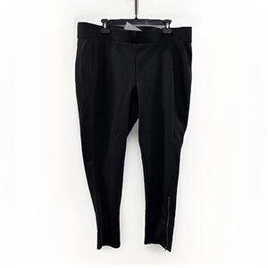 NWT LANE BRYANT Black‎ Ankle Zip Leggings Size 20 Pull-On Skinny Ankle Pants